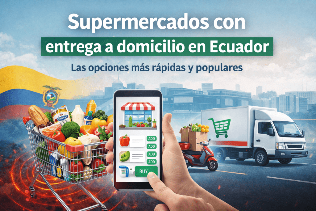 ¿Qué supermercados en Ecuador ofrecen servicio de entrega a domicilio?