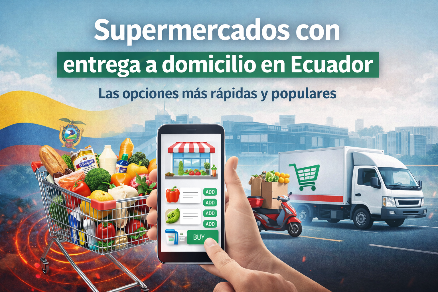 ¿Qué supermercados en Ecuador ofrecen servicio de entrega a domicilio?